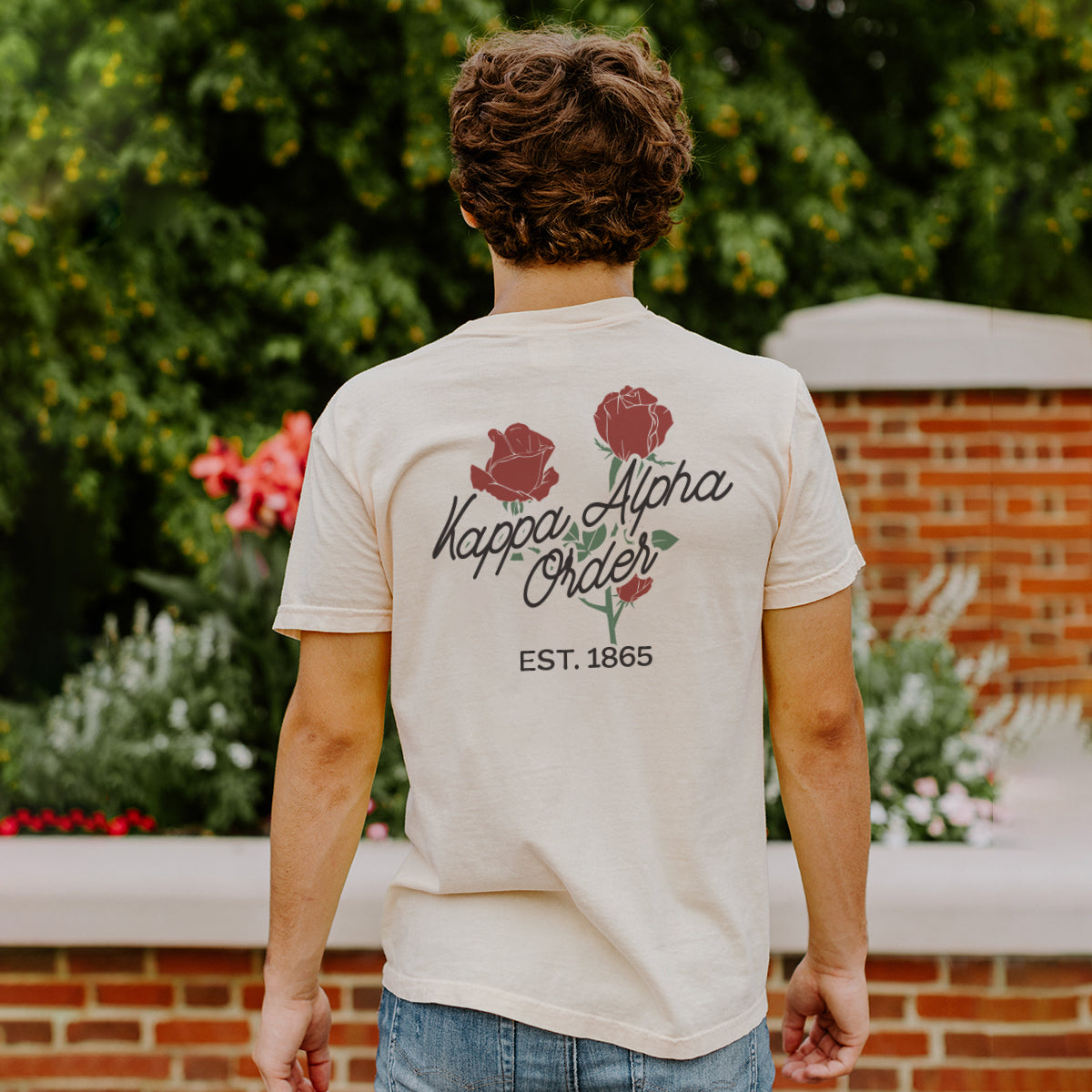 Kappa Alpha Rosebud Ivory Short Sleeve Tee