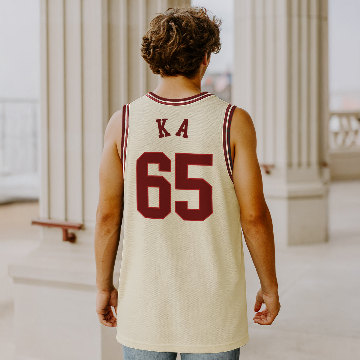 Kappa Alpha Retro Basketball Jersey.