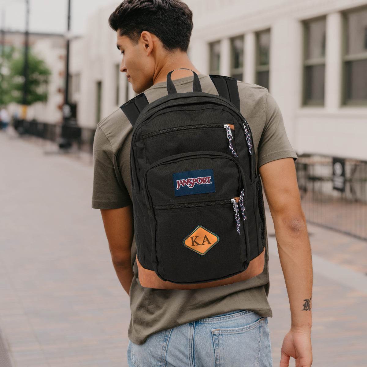 Kappa Alpha JanSport Leather Patch Backpack Kappa Alpha Order Official Store