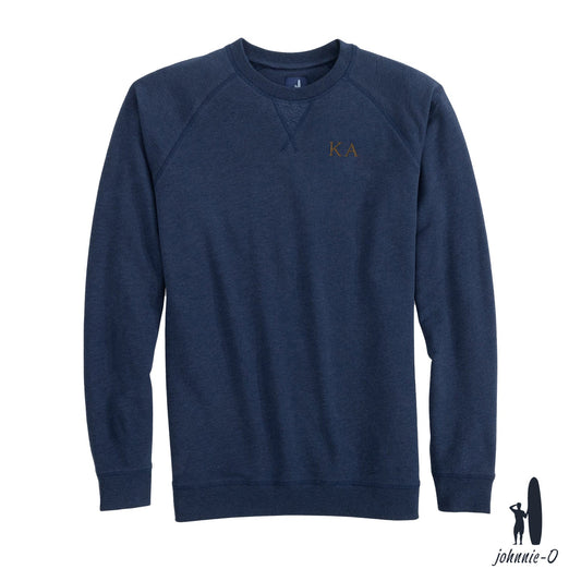 New! Kappa Alpha Johnnie-O Navy Freeman Crewneck