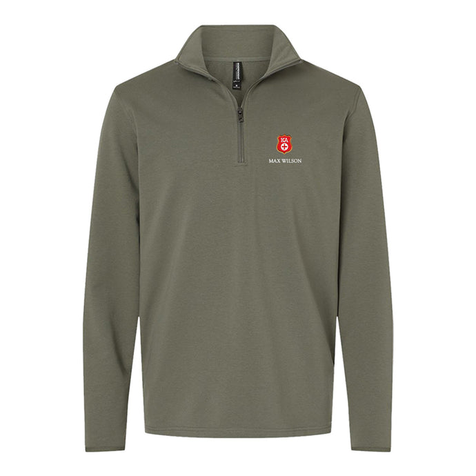 New! KA Embroidered Crest Quarter Zip Kappa Alpha Order