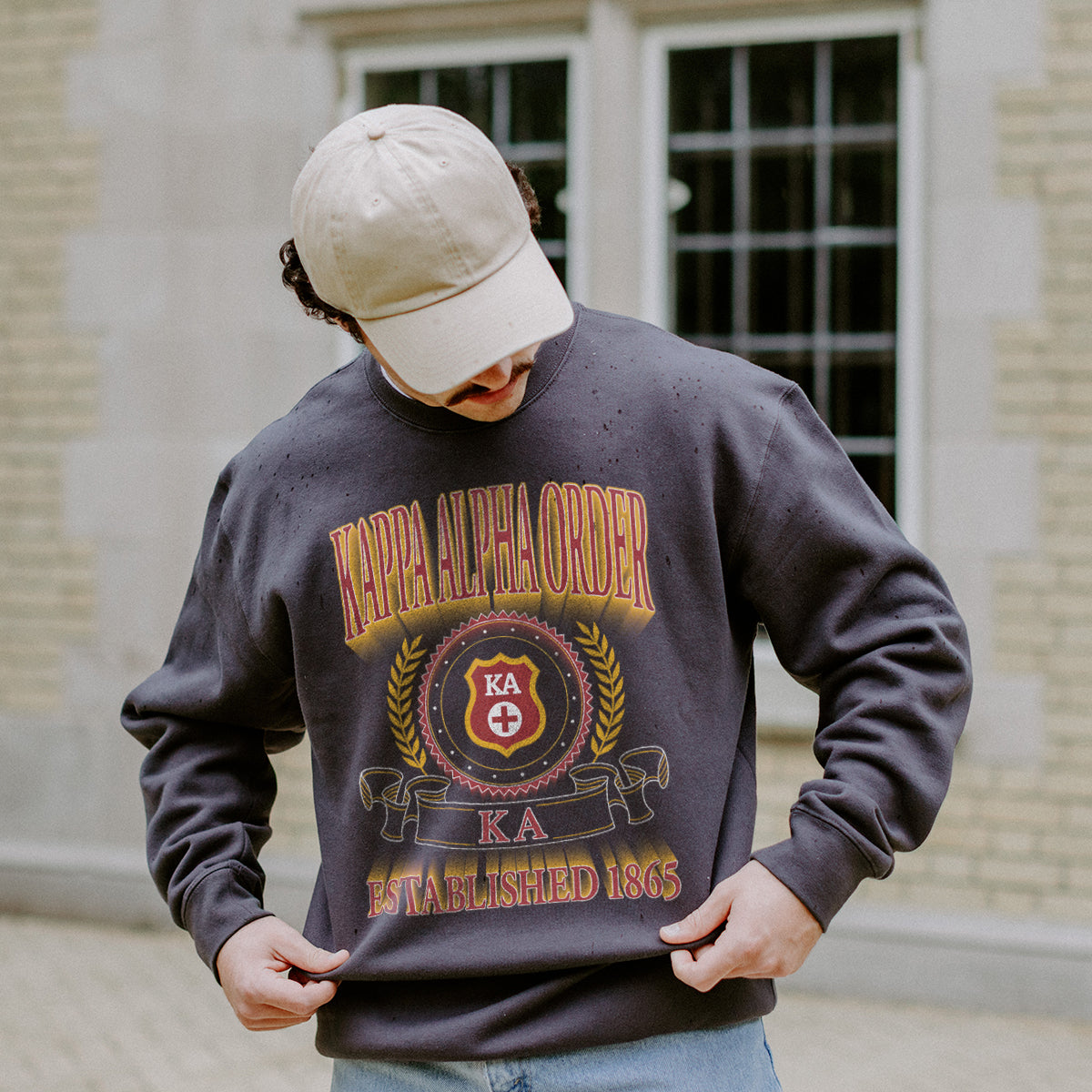Kappa Alpha Greek Fraternity Heavyweight Graphic Crewneck
