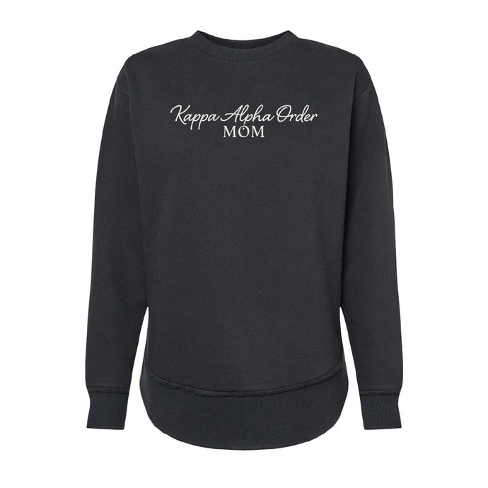 Kappa Alpha Curved Hem Mom Crewneck