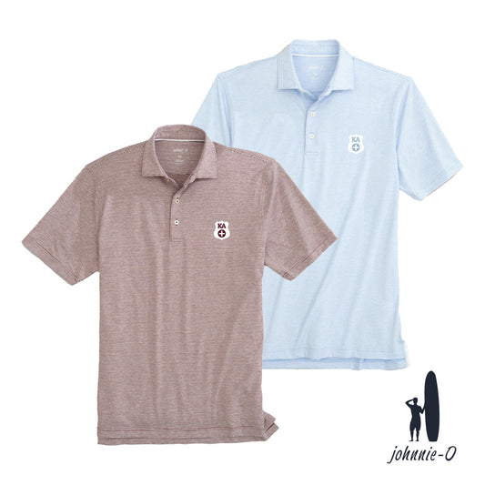 New! Kappa Alpha Johnnie-O Striped Polo
