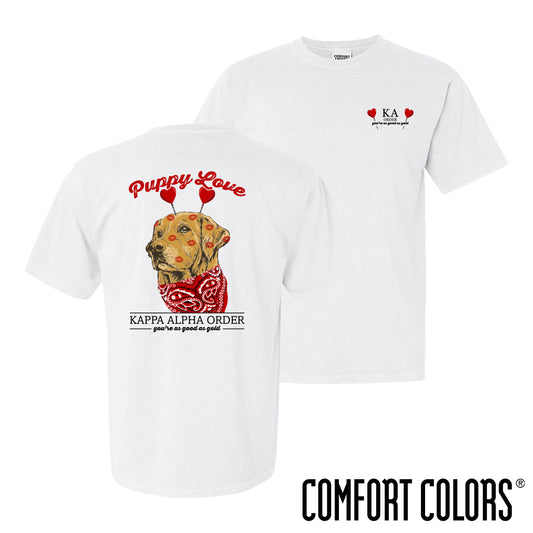 Kappa Alpha Comfort Colors Puppy Love Short Sleeve Tee