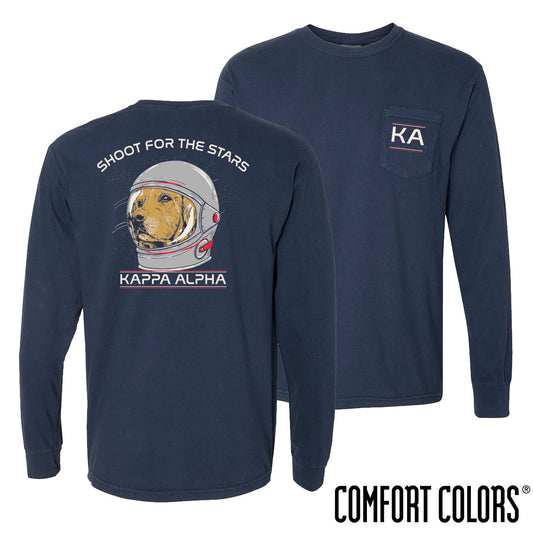 New! Kappa Alpha Astronaut Retriever Long Sleeve Tee