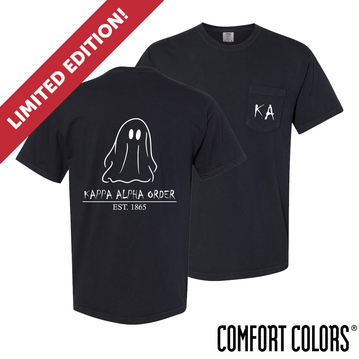Limited Edition Kappa Alpha Black Ghost Short Sleeve Tee