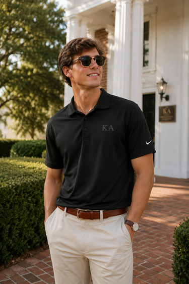 Kappa Alpha Black Nike Performance Polo