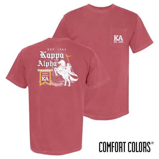 New! Kappa Alpha Crimson Knight Short Sleeve Tee