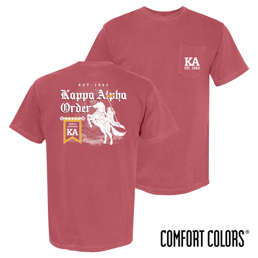 New! Kappa Alpha Crimson Knight Short Sleeve Tee
