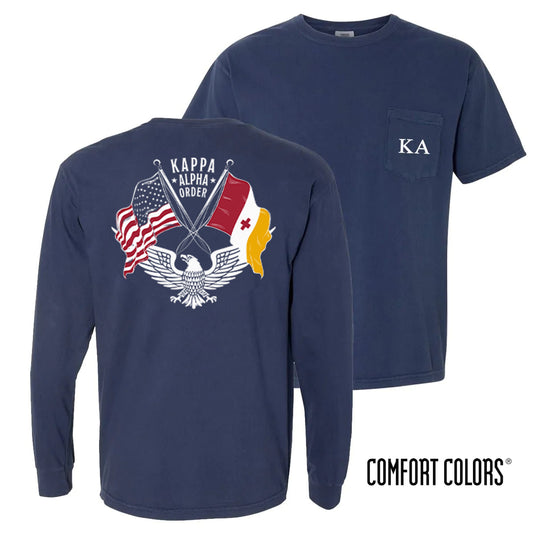 Kappa Alpha Comfort Colors Navy Patriot tee