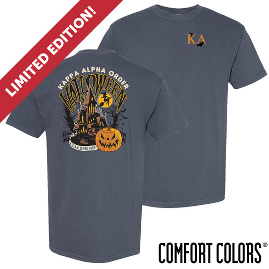 New! Kappa Alpha Comfort Colors Midnight Manor Short Sleeve Tee