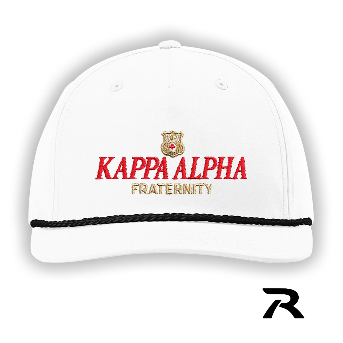 New! Kappa Alpha White Richardson Rope Hat