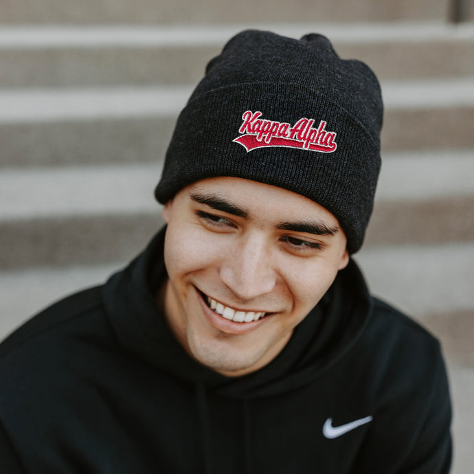 Kappa Alpha Signature Charcoal Beanie