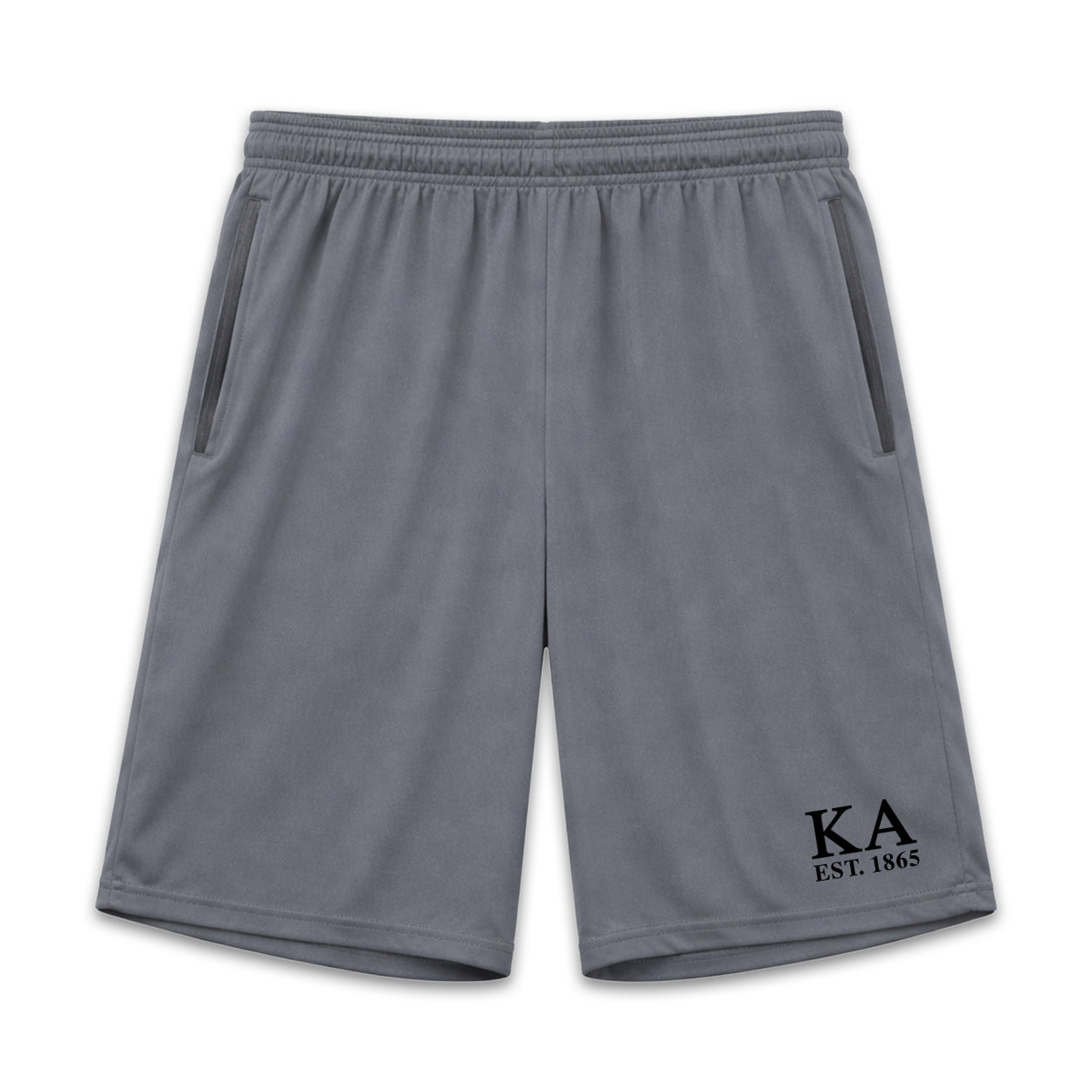 New! Kappa Alpha 7in Grey Pocketed Shorts