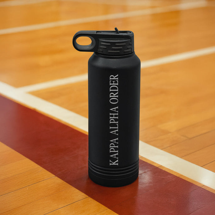 Kappa Alpha Order  Black Water Bottle