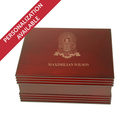 New! Kappa Alpha Deluxe Engraved Rosewood Box