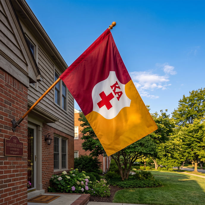 Kappa Alpha Supplemental Flag, Stitched with Pole Sleeve 