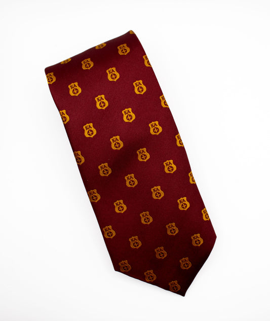 Kappa Alpha Badge Silk Tie