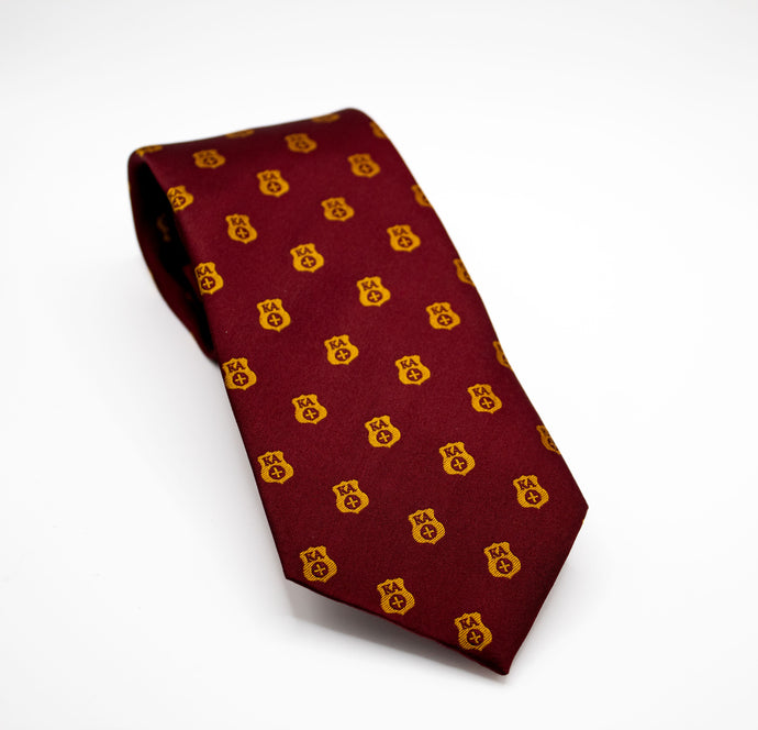 Kappa Alpha Badge Silk Tie