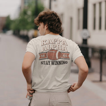 Kappa Alpha Stay Winning Football Short Sleeve Tee