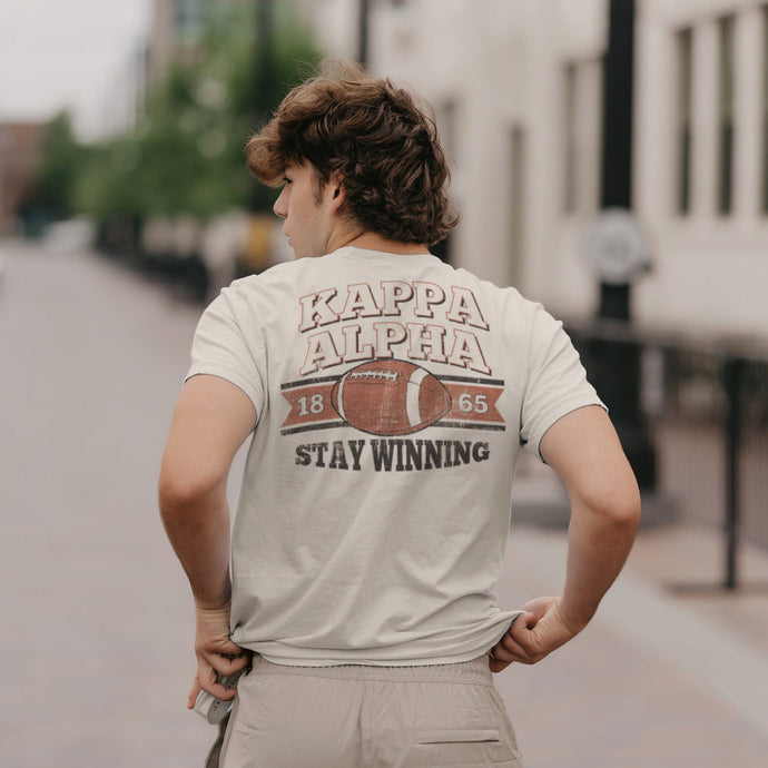 Kappa Alpha Stay Winning Football Short Sleeve Tee
