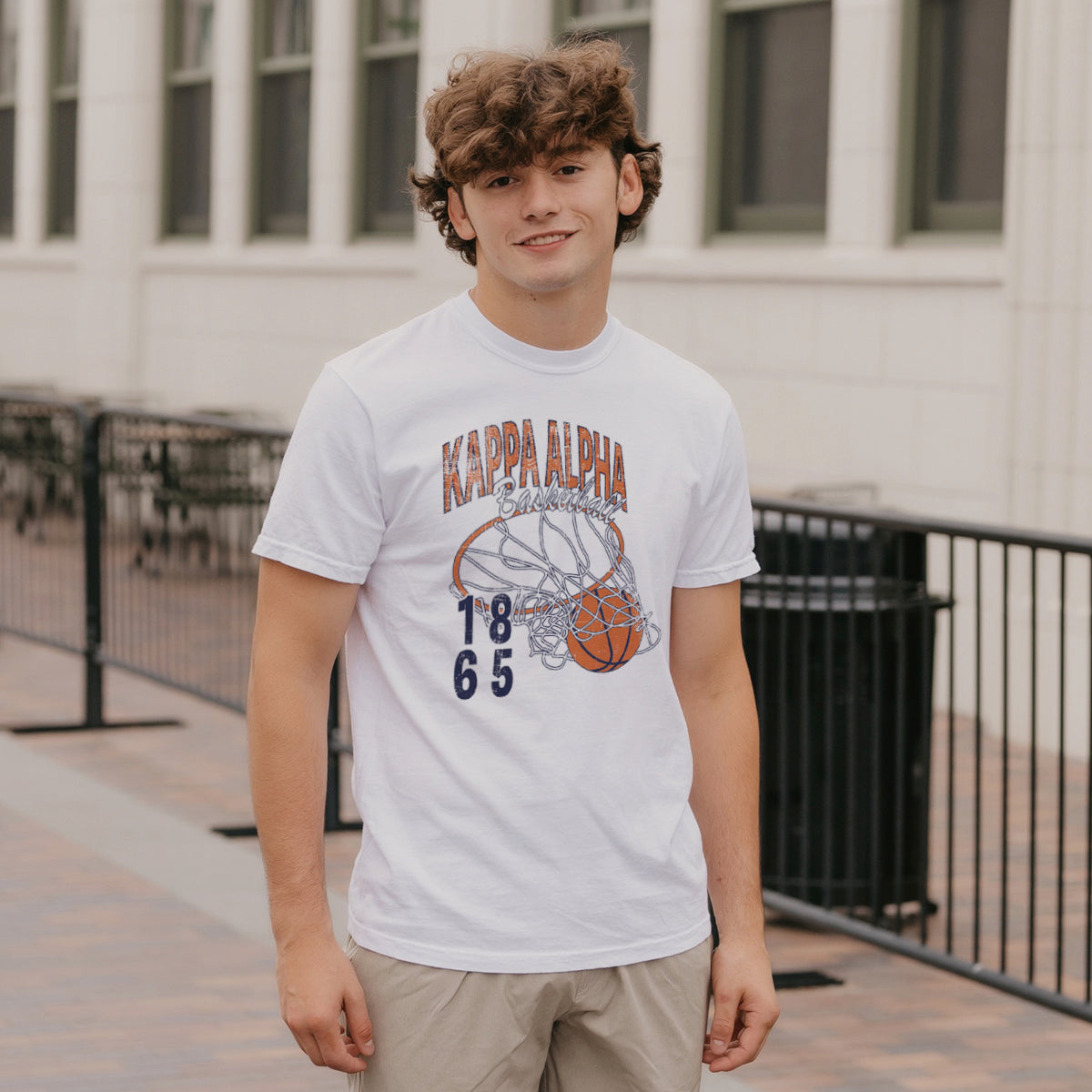 New! Kappa Alpha Retro Basketball Short Sleeve Tee