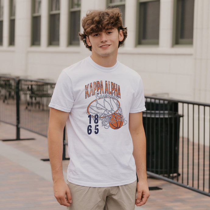 Kappa Alpha Retro Basketball Short Sleeve Tee