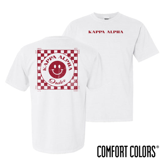 Kappa Alpha Comfort Colors Retro Smiley Short Sleeve Tee