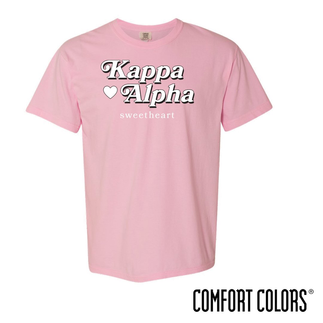 New! Kappa Alpha Comfort Colors Retro Sweetheart Tee | Kappa Alpha Order | Shirts > Short sleeve t-shirts