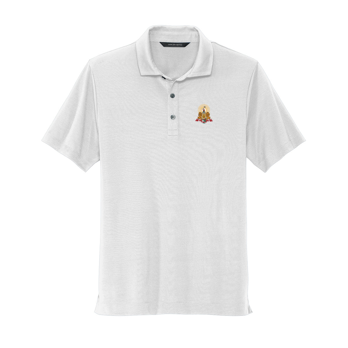 New! Kappa Alpha White Crest Polo