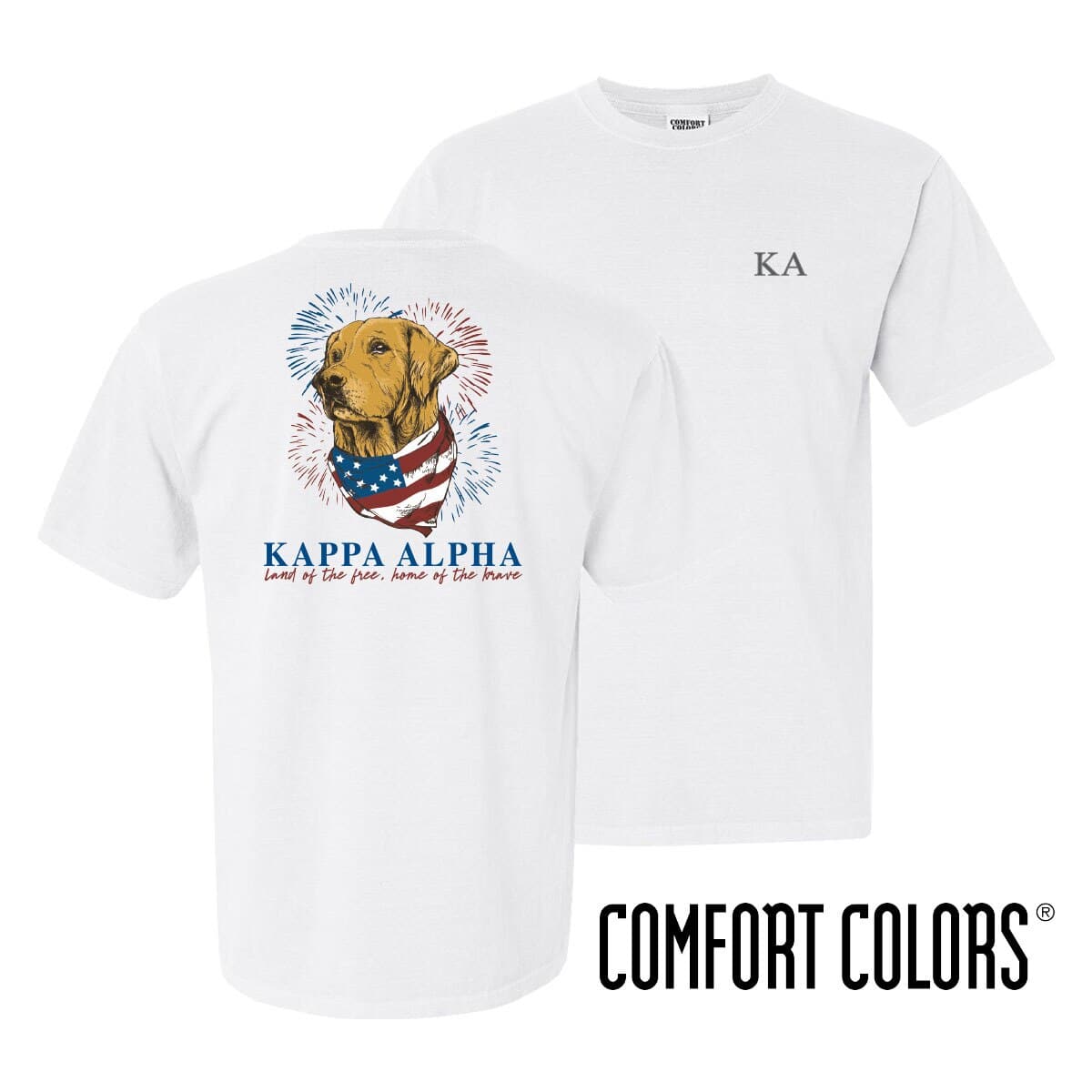 Kappa Alpha Comfort Colors USA Retriever Tee | Kappa Alpha Order | Shirts > Short sleeve t-shirts