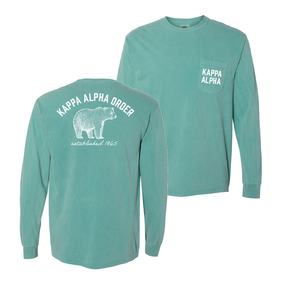 New! Kappa Alpha Comfort Colors Polar Bear Tee
