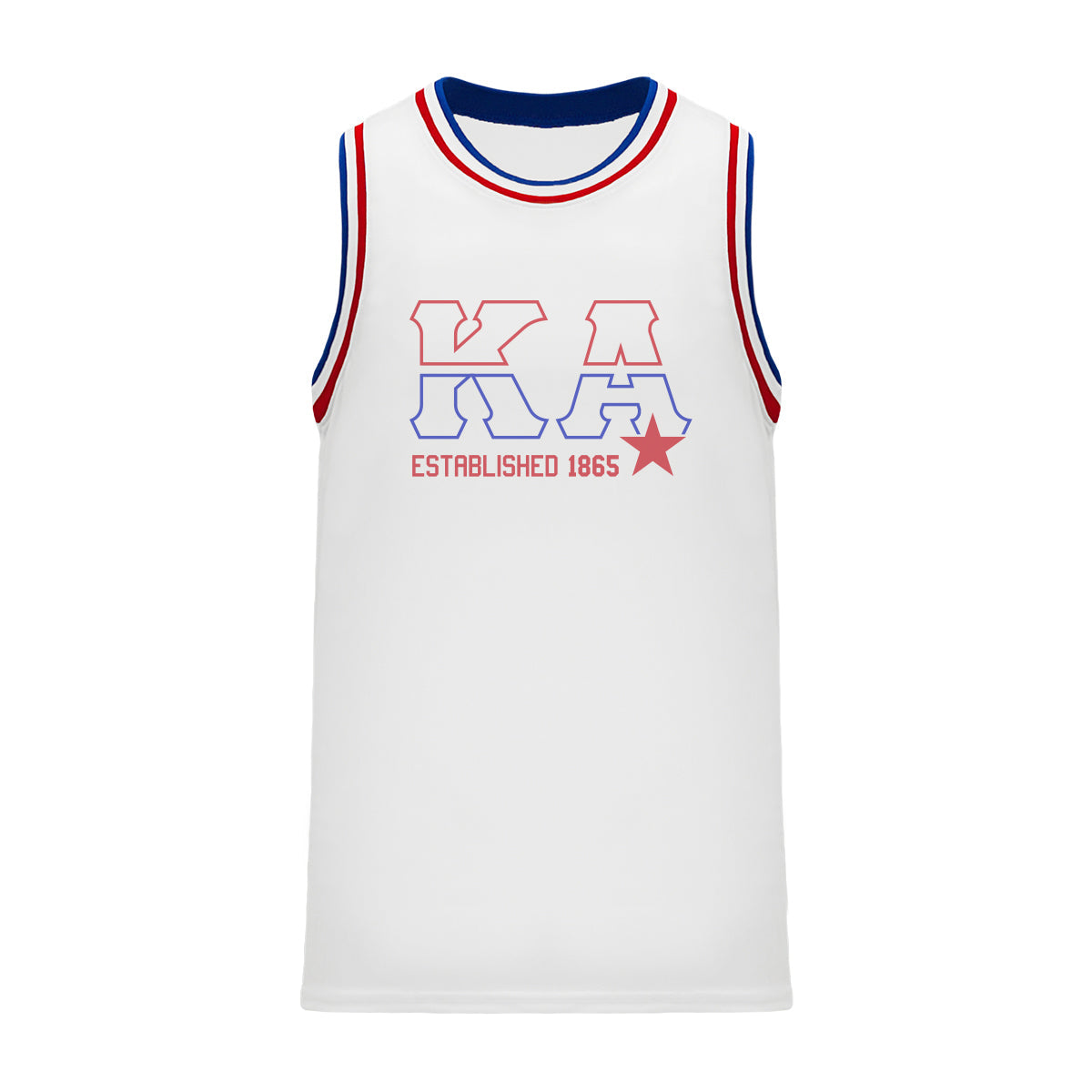 Kappa Alpha Retro Block Basketball Jersey