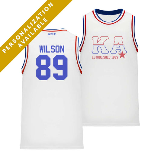 Kappa Alpha Retro Block Basketball Jersey