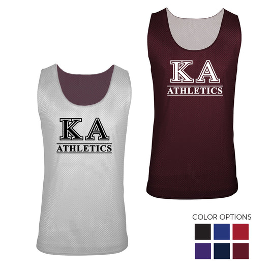 New! Kappa Alpha Reversible Personalized Intramural Mesh Jersey Tank