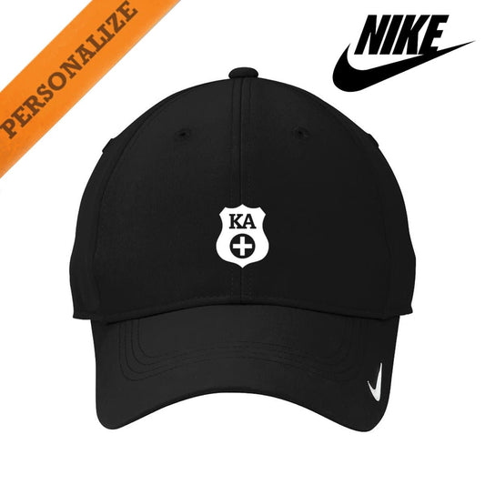 Kappa Alpha Personalized Black Nike Dri-FIT Performance Hat | Kappa Alpha Order | Headwear > Billed hats