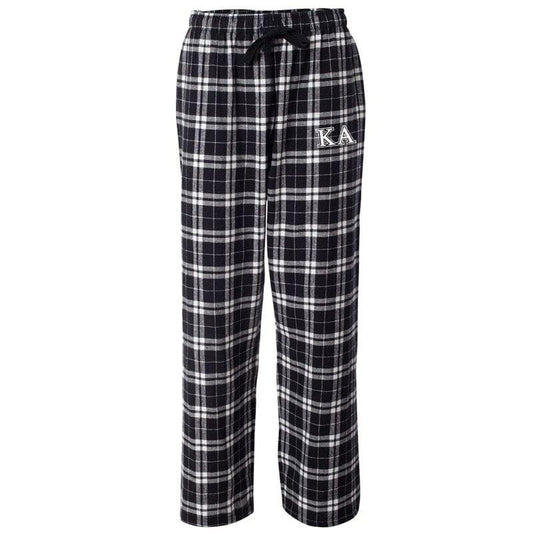 Kappa Alpha Black Plaid Flannel Pants | Kappa Alpha Order | Pajamas > Pajama bottom pants