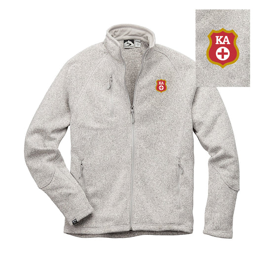 Kappa Alpha Embroidered Crest Full Zip