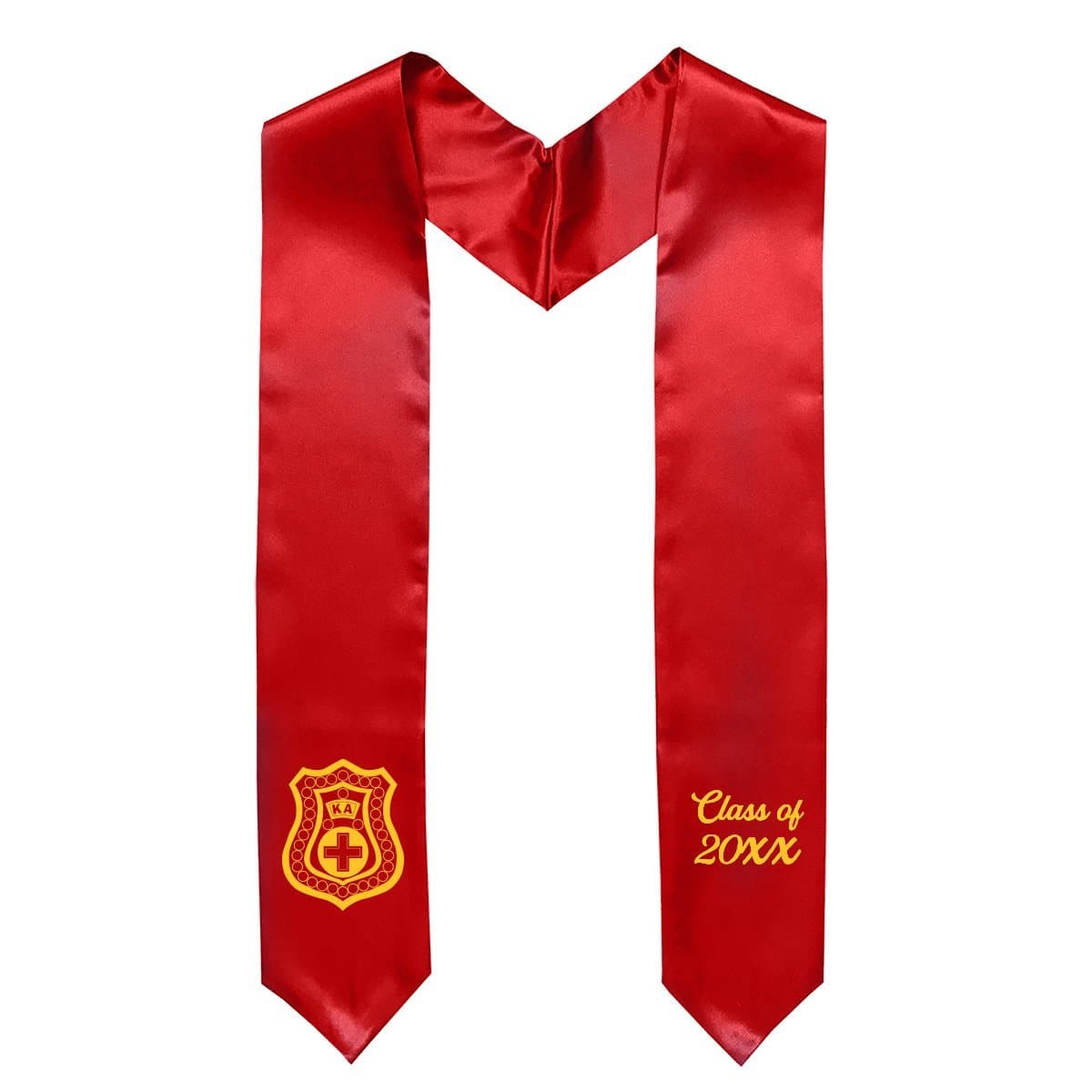 Kappa Alpha Embroidered Crest Graduation Stole | Kappa Alpha Order | Apparel > Stoles
