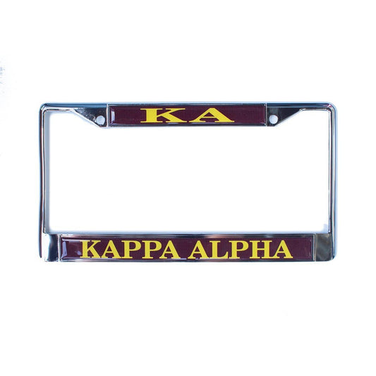 Kappa Alpha License Plate Frame | Kappa Alpha Order | Car accessories > License plate holders
