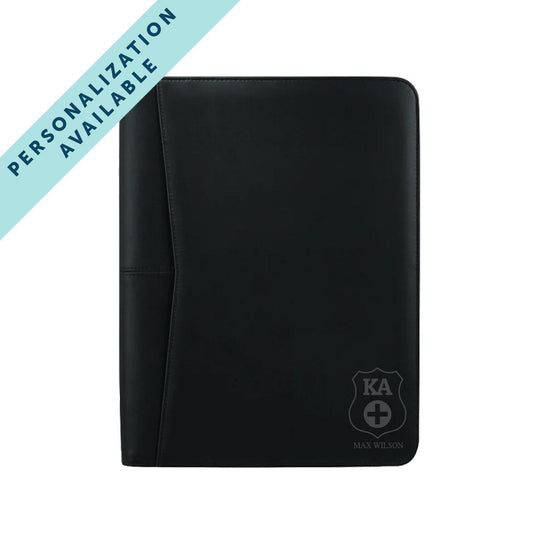 Kappa Alpha Zippered Crest Padfolio | Kappa Alpha Order | Office products > Padfolios