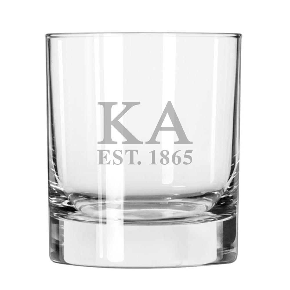 Kappa Alpha Engraved Glass | Kappa Alpha Order | Drinkware > 8 ounce glasses