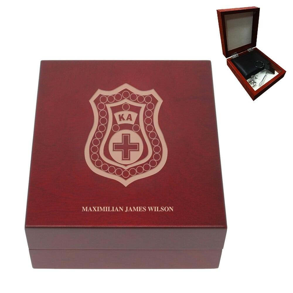 Kappa Alpha Personalized Rosewood Box | Kappa Alpha Order | Household items > Keepsake boxes