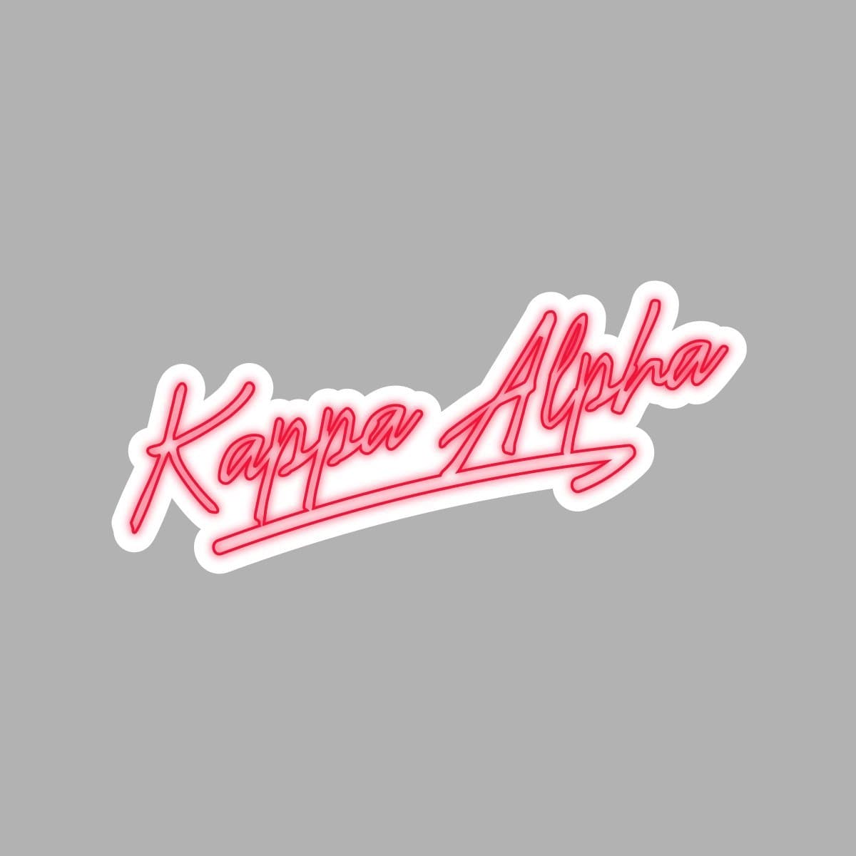 Kappa Alpha Neon Sticker | Kappa Alpha Order | Promotional > Stickers