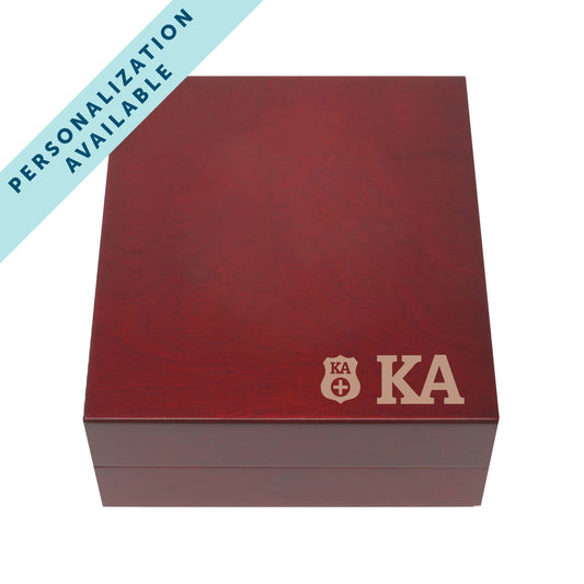 New! Kappa Alpha Fraternity  Greek Letter Rosewood Box