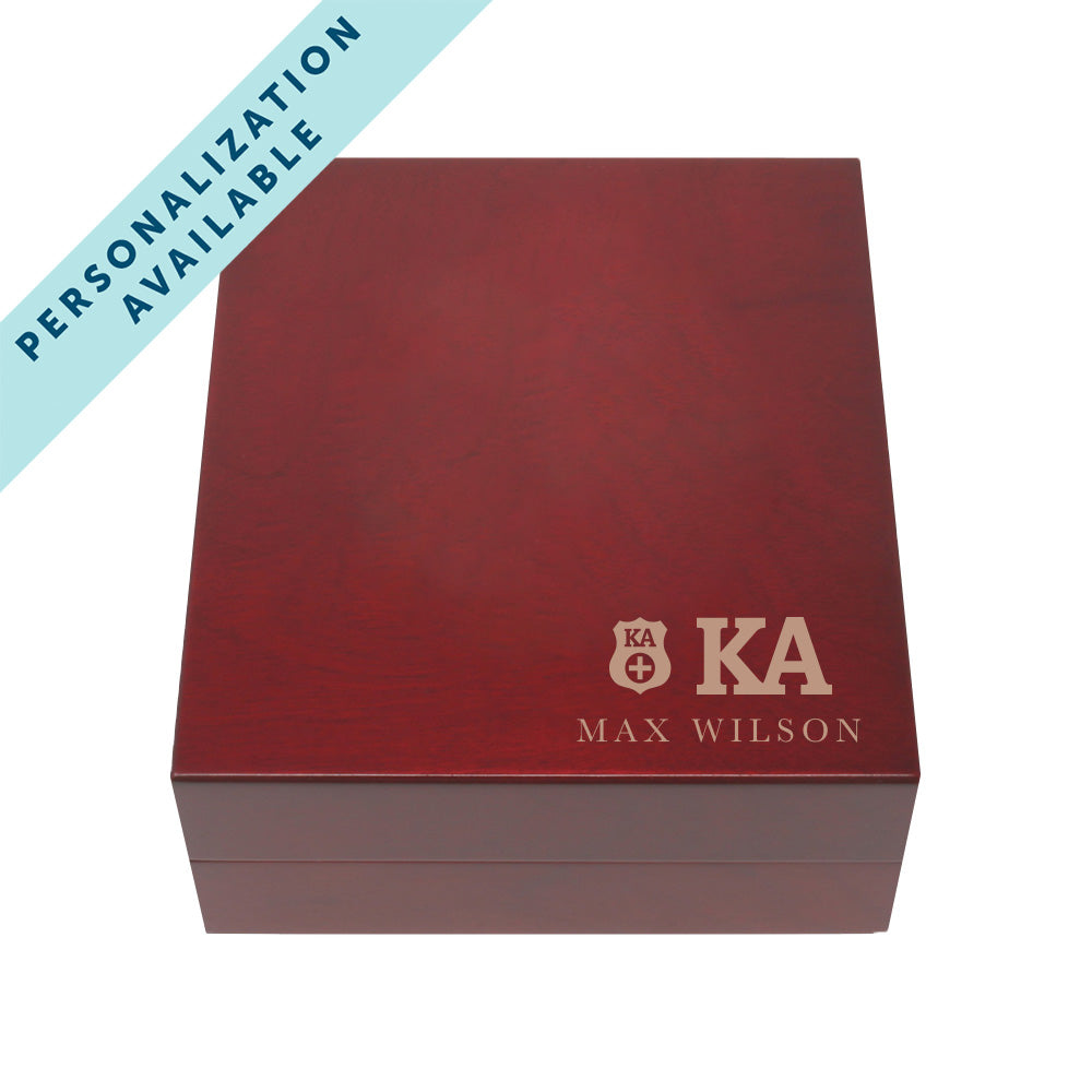 New! Kappa Alpha Fraternity  Greek Letter Rosewood Box