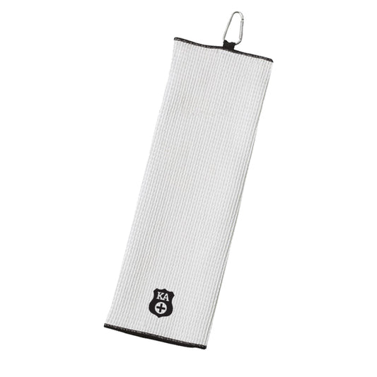 New! Kappa Alpha Embroidered White Waffle Golf Towel