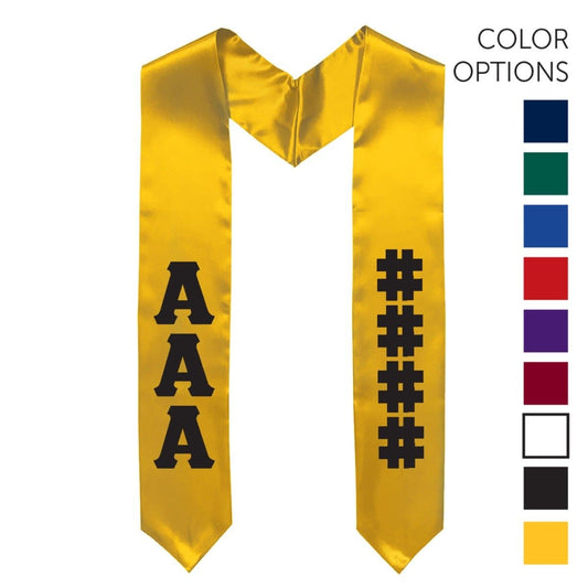 Kappa Alpha Pick Your Own Colors Graduation Stole | Kappa Alpha Order | Apparel > Stoles