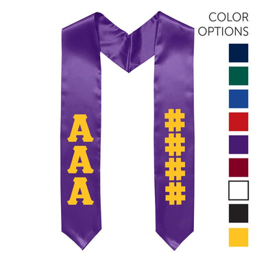 Kappa Alpha Pick Your Own Colors Graduation Stole | Kappa Alpha Order | Apparel > Stoles